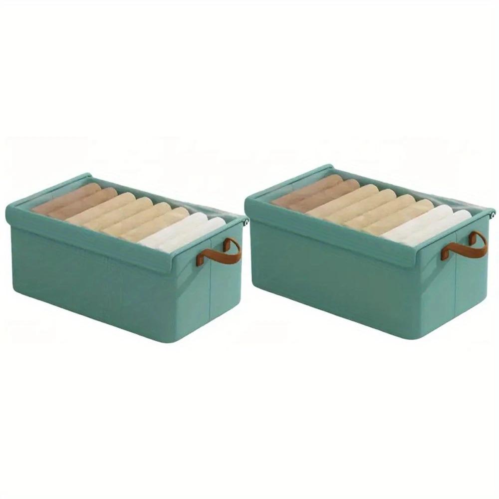 

2/4 шт. Органайзер для одежды, Органайзер для хранения брюк и свитеров, Ящики для хранения, Коробка для хранения джинсов, Органайзеры для хранения одежды в шкафу