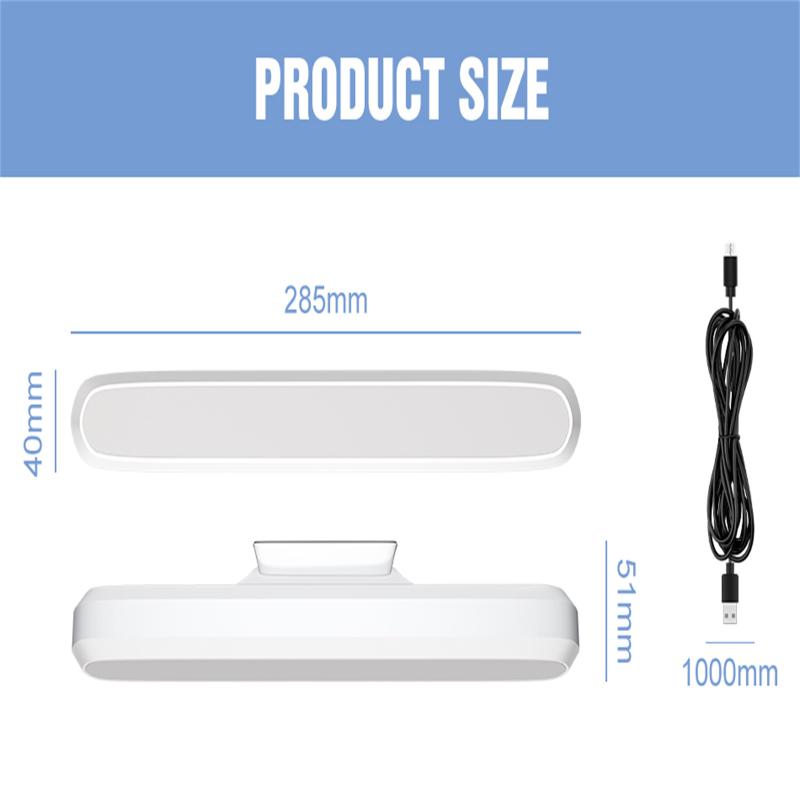 LED Bordlampe 3 Farger Justerbar Vinkel Øyebeskyttende Fjernkontroll Tidsstyring Leselampe Skrivebord