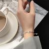 925 Silver Bow Bracelet Women Simple Design Small Fresh Style Sparkling Diamond Elegant Fashion Jewelry