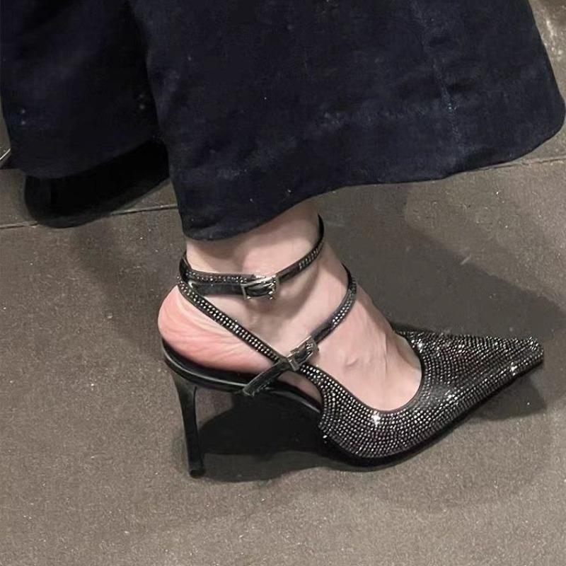 Fashion Shoes Shiny Rhinestones High Heels Ladies Shoes Women Pumps Stiletto Sweet Women Heels Wedding Shoes Women Sandals