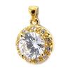 Les Trésors De Lily [F9187] - White Gold Plated 'Victorina' Pendant