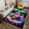 Colorful Fantasy Castle Landscape Rug Non-slip Rug Suitable for Living Room and Bedroom Sofas.