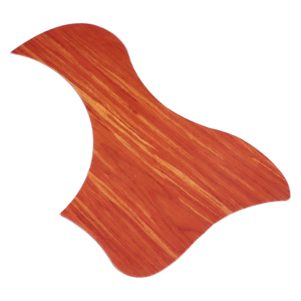 Acoustic Guitar Pickguard PVC Wood Grain Pattern Durable 3D Pickguard Scratch Plate Bird Shape