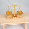 Educational Miniature Scale Toy for 1/12 Scale Doll House Antique Balance Scale Model Figure for Kids Pretend Play Game