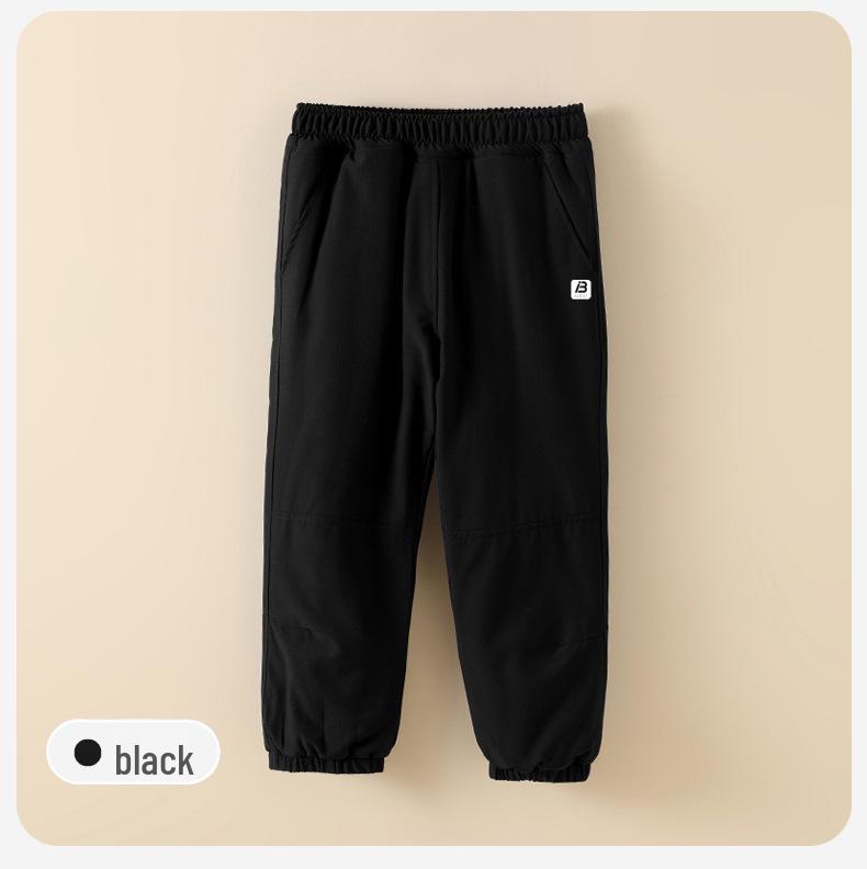 Kids' Thickened Cotton Winter Pants: Quilted Warm Sweatpants for Boys and Girls