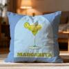 Hot M-Mmargarita Cocktail Arted Cushion Cover Soft Washable Pillow Case Multi-Scene For Couch Bed Travel Office Use