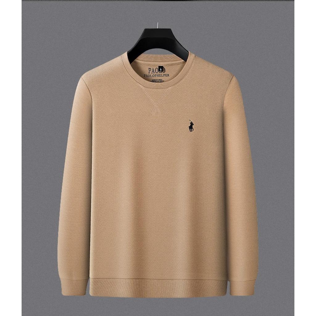 STORN Zimowe Męskie Ciepłe Bluzki Męskie Zimowe Termiczne z Długim Rękawem z Okrągłym Dekoltem Modna Koszulka