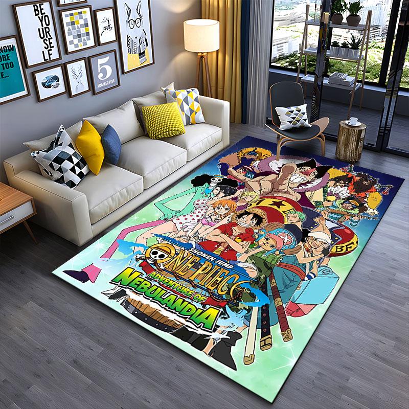 One Piece Adventure Carpet suitable as a non-slip mat for the living room or bedroom sofa