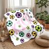 Golden Football Design Theme blanket Lightweight Warm Flannel Blanket Decorative Throw Blanket for Home Decoration