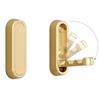 2PCS Folding Coat Hook, Heavy Duty Wall Hooks Made of Zinc Alloy, Foldable Wall Hooks for Hanging Coats, Scarves, Hats, Bathrobes, Keys, Bags(Gold)