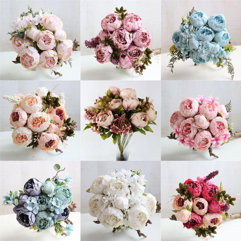 Colored Artificial Peony Flowers Perfect For Home Party Decoration**