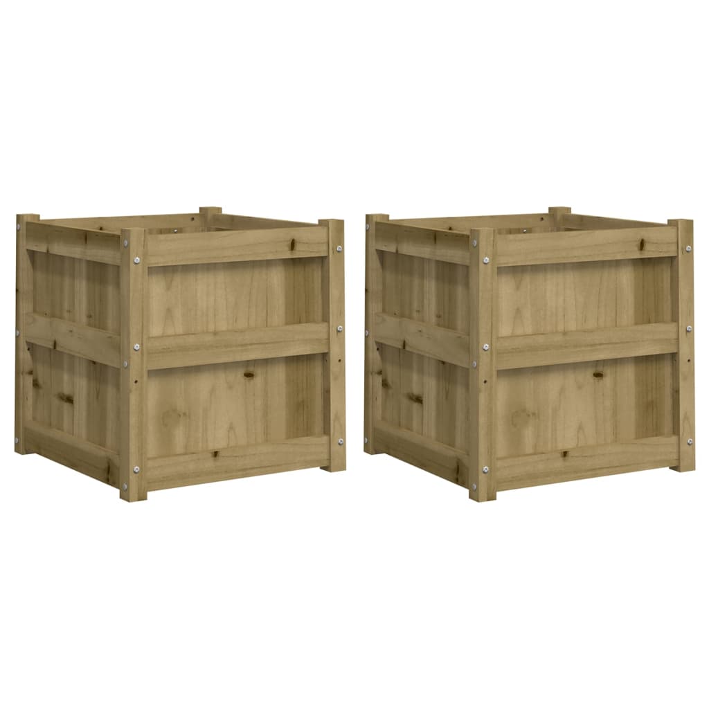 Planters 2 Pcs Pressure Treated Pine Wood
