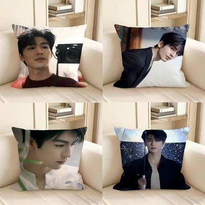 Handsome Versatile Chinese Actor ZZhangLingHe Pillow Case Fashion Square Pillowcase Bedroom Sofa Room Ins Decoration Leisure