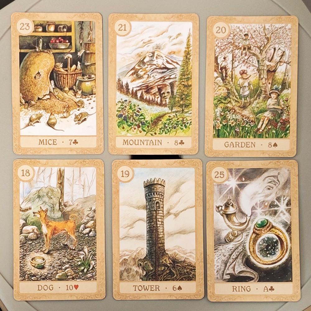 Fairy Tale Lenormand Card Deck With Doublesided Embossed Paper For Creative Thinking And Emotional Growth
