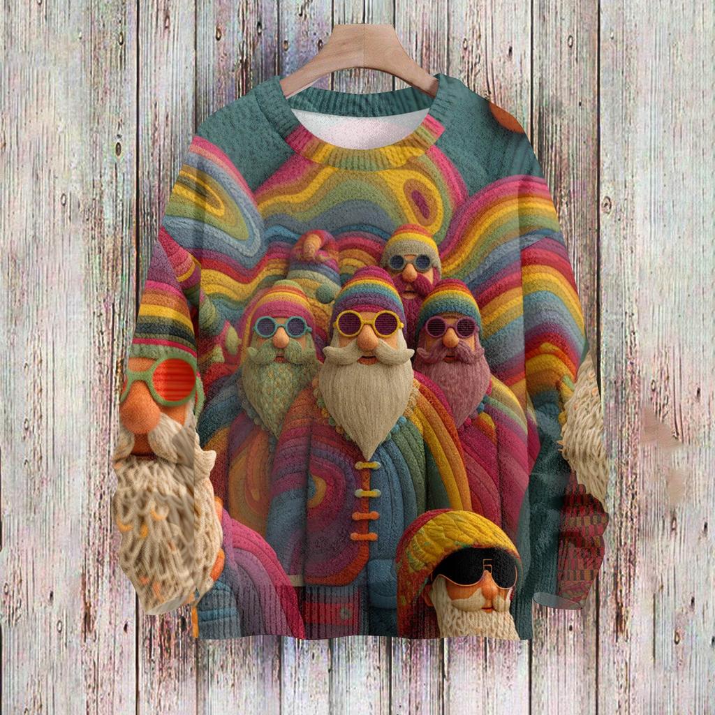 Χριστουγεννιάτικα Φούτερ Γυναικεία Πλεκτά Πουλόβερ Χαριτωμένα Πουκάμισα Φθινοπωρινά μπλουζάκια με λαιμόκοψη