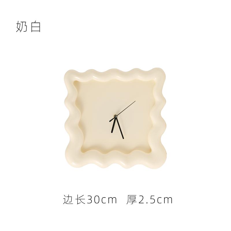 

Square Irregular Wall Clock Plastic Cartoon Ornaments Hanging Picture Restaurant Decoration Wall Clock Home Decoration Modern