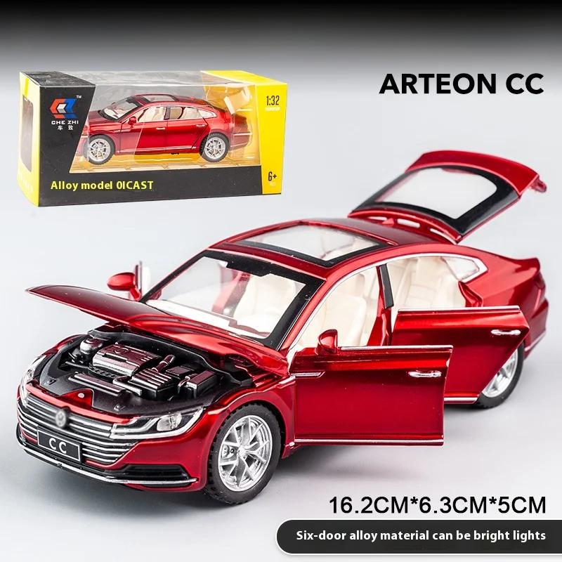 1/32 Scale Alloy Toy Car Model CC with Sound & Light, Retro Pull-Back Action - Authentic Replica for Kids & Collectors