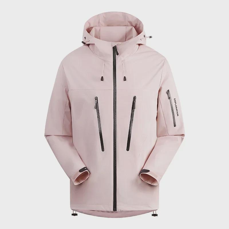 2024 Spring/Autumn Bird Family Matching Waterproof Jackets: Women's Pocket Pressed Jacket & Men's Coat