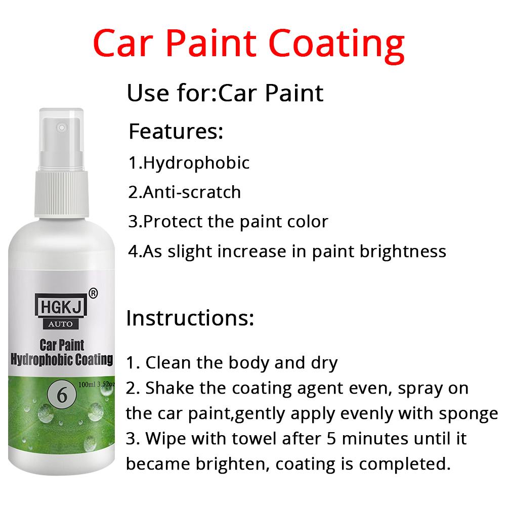 20ML-100ML Autolackversiegelung Pflege Polieren Hydrophobe Beschichtung Kratzfest Flüssig Nano Keramik Beschichtung Autopolitur