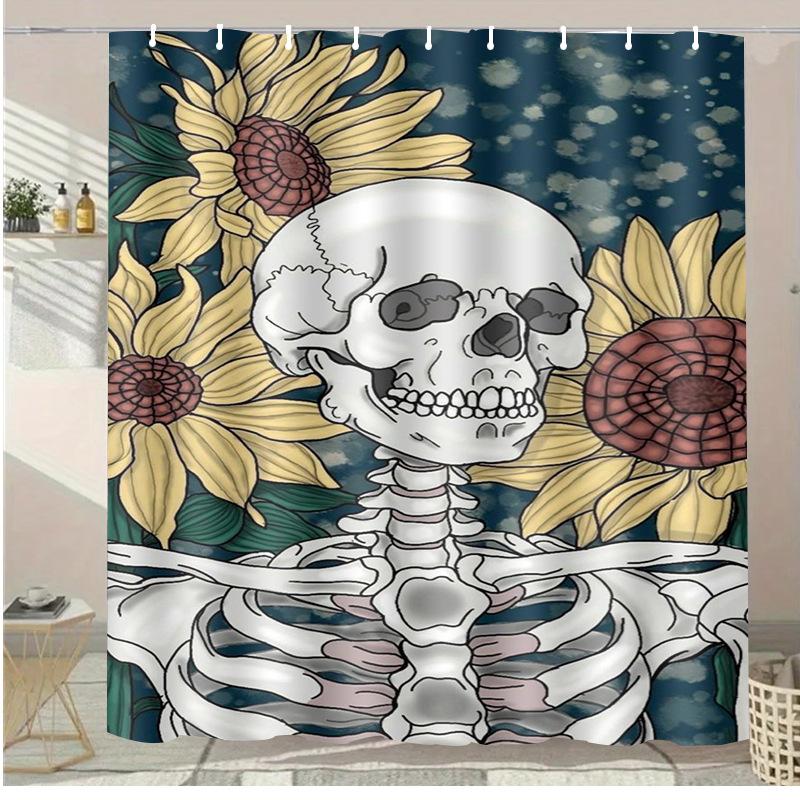 

Summer Drinks Washable Dirt-Resistant Shower Curtain Shower Head waterproof Polyester Bath Curtain For Home Decor Accessories 90x180CM