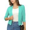 Versatile Women's Knit Cardigan Sweater - Simple, Short Jacket for Spring and Autumn