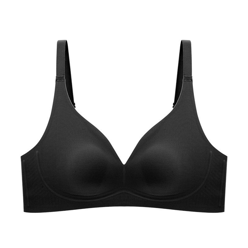 Foundation-Matched Nude Seamless Bra, Aura Style Push Out Soft Support Non-Slip Side Contour Invisible Lingerie M
