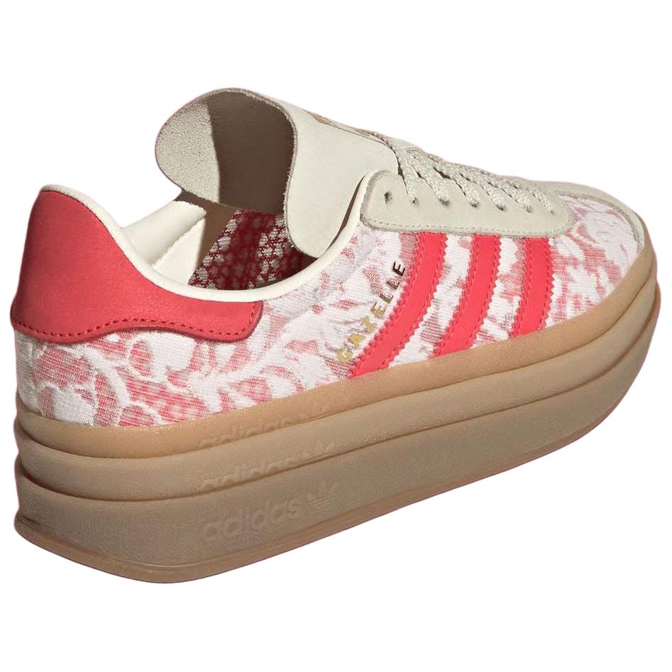 Liberty London X Adidas  Gazelle Bold Kazusa Pattern Women Sneakers Cream Cloud-White Cream-White JR8885