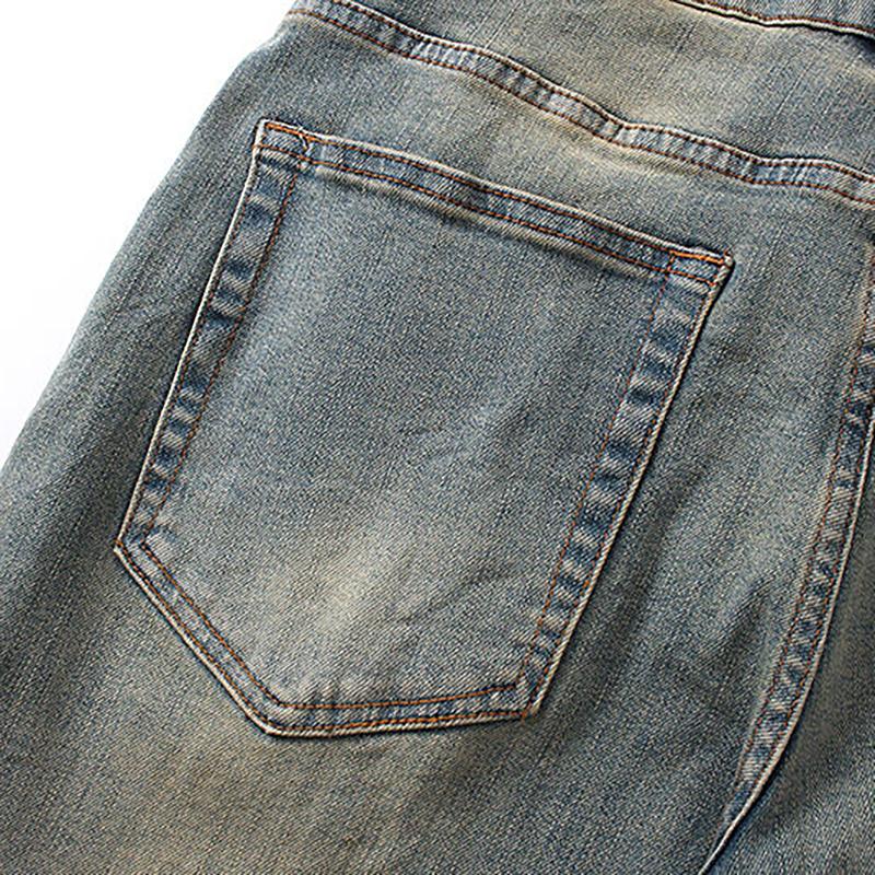 LOSTSHDWS Men's and Women's Spring and Autumn Flared Elastic Jeans Couple Jeans