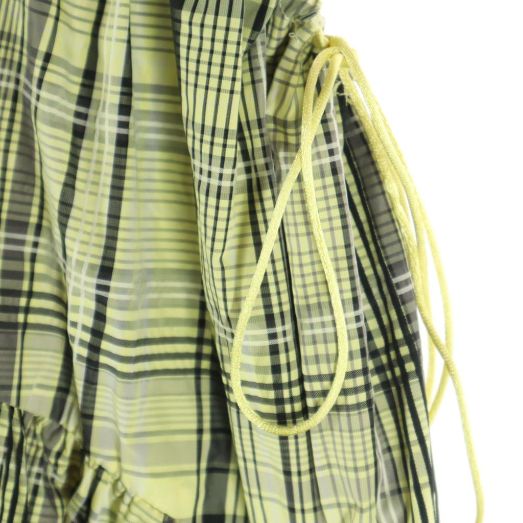 Beauty Products Lily Brown Check Pattern Long Length Flare Skirt Women Used