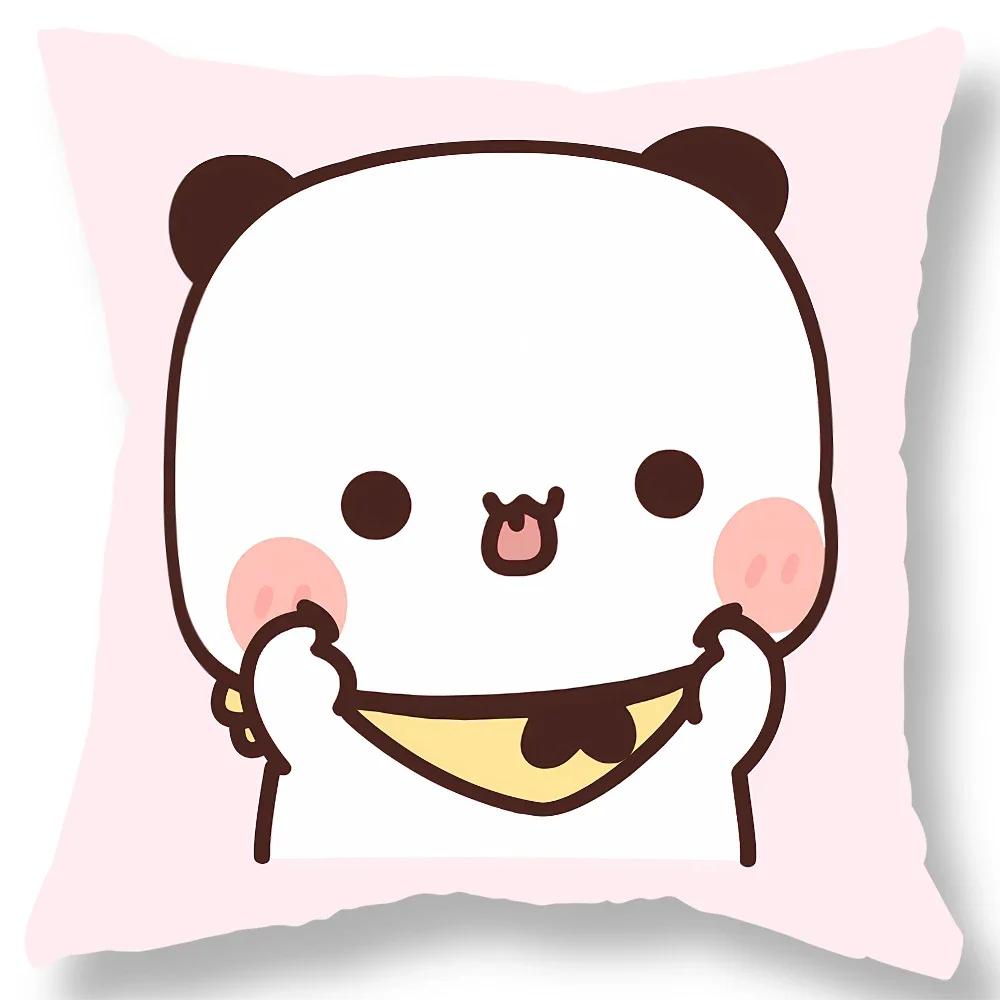 Niedlicher Cartoon Anime Bär Print Kissenbezug Geschenk Wohnzimmer Sofa Kissenbezug Zuhause Schlafzimmer Kawaii Raumdekoration