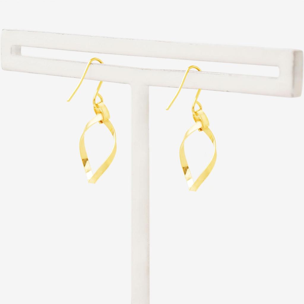 ESTELLE [Official] Women's Hook Earrings, 10K Yellow Gold, 0202-3423-0019-0000