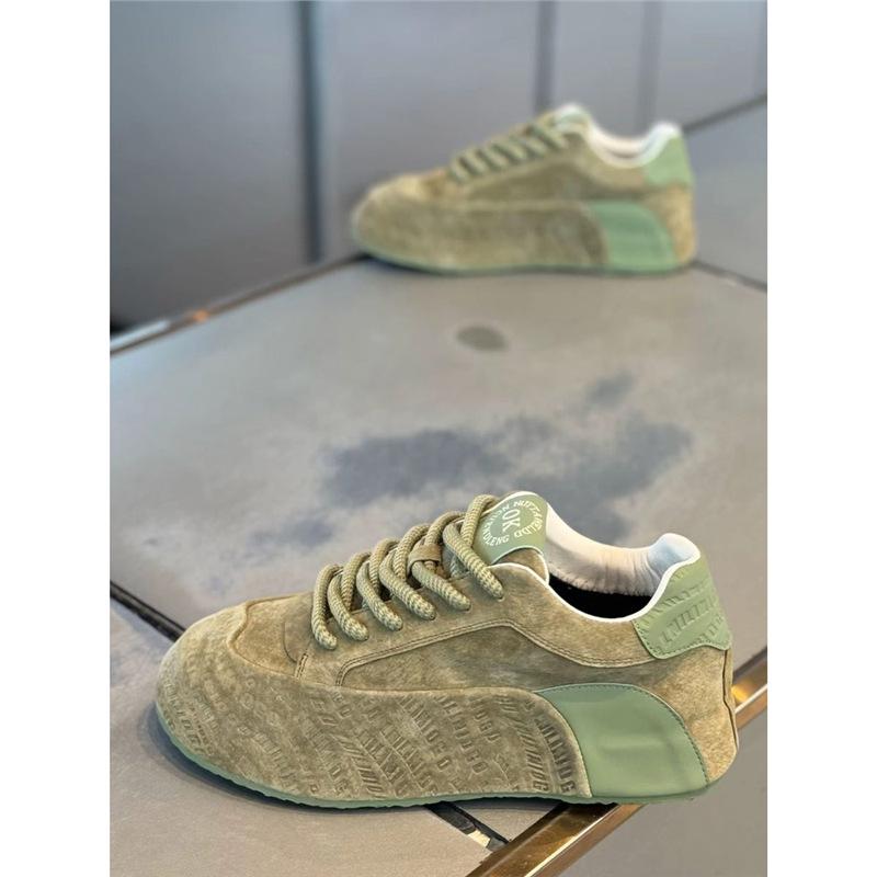 Autumn and Winter New Anti-leather Velvet Board Shoes Lace-up Low-top Casual Transport Ysd
