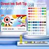 GRASP 120/1 Colors Acrylic Paint Pens Markers Brush Tip Paint Markers for Rock Painting Wood Stone,Christmas DIY Art Supplies
