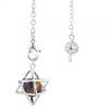 Star Merkaba Pendulum with a 10mm Brown Tiger Eye Bead