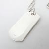 Pre-owned GUCCI SV925 DOG Tag Pendant Necklace j42-10