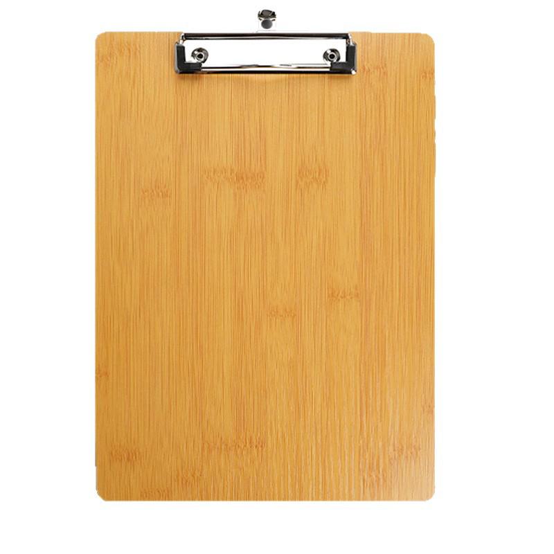 A4 Wooden Clipboard with Writing Pad for Office, School, and Storage Use.