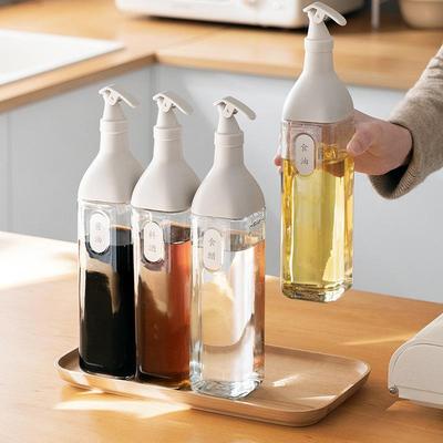 Glass Oil Pot Leak-Proof Seasoning Bottle Soy Sauce Vinegar Sesame Oil Dispenser Kitchen Utensils