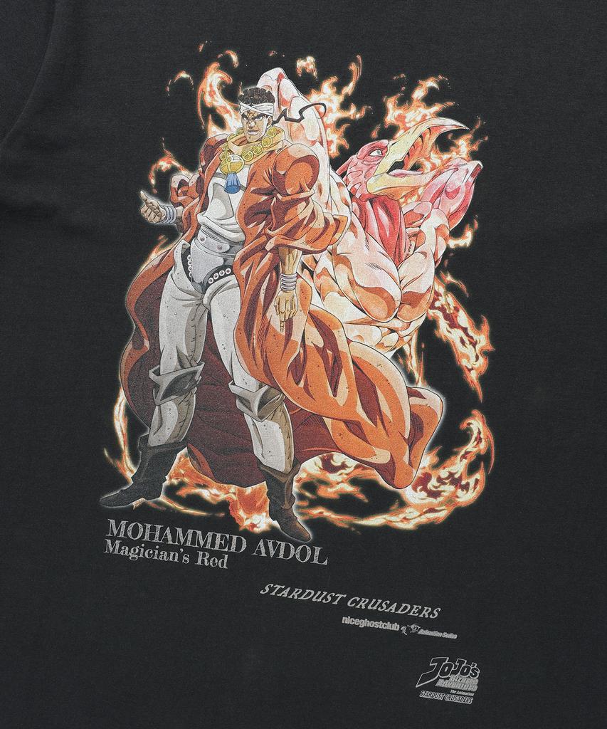NICEGHOSTCLUB Jojos Stardust Crusaders Avdol Poster Tee_Black(Ng2Gmut503E)