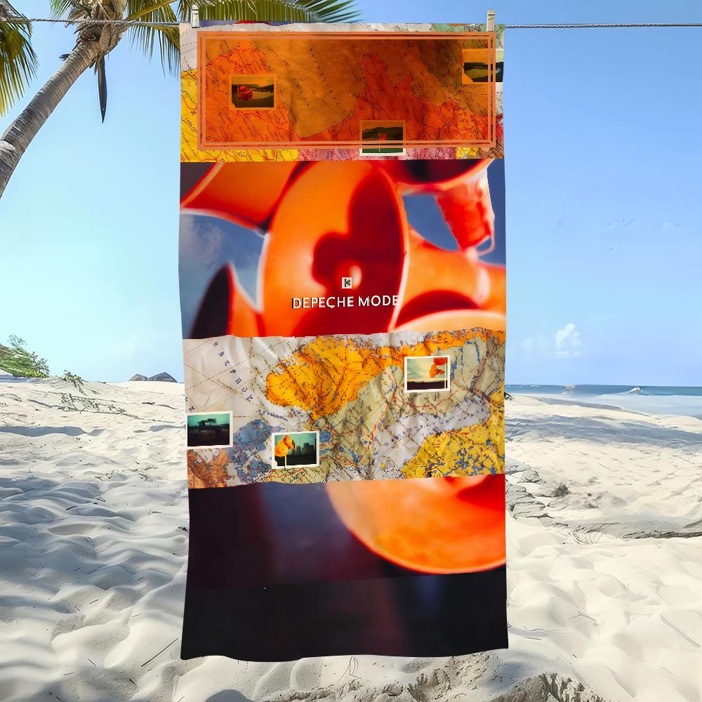 

Towel Beach Blanket Thin Towels Depeche Albums Mode Lightweight Travel Camping Pool W40*H60(CM)