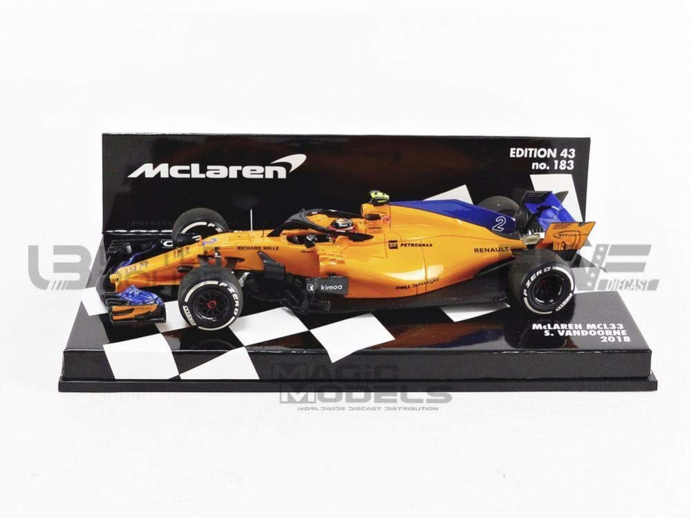 

Minichamps scale McLaren Renault MCL33 2018 F1 Vandoorne 1/43 #2 S. [Resin]