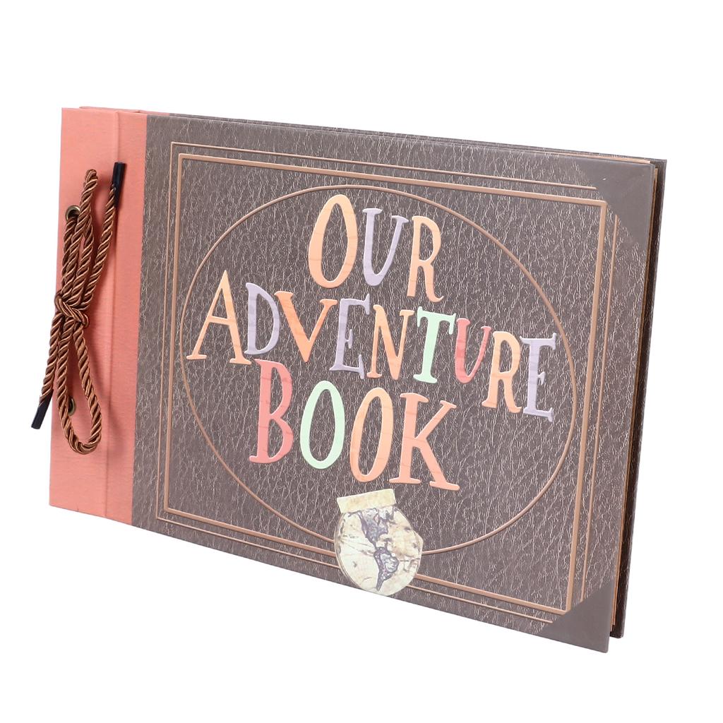 Photo Album DIY Vintage Tether Loose Leaf Picture Scrapbook for Recording Wedding Travelling