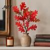Long Lasting Decorative Plants Artificial Maple Leaves, Faux Silk Hanging Plant for Home Decor, Realistic Cascading Valentine's Day Floral Presents