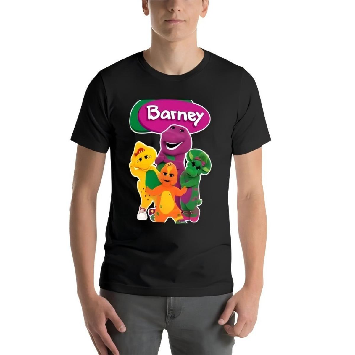 Barney Dinosaur Crew T-Shirt XL чёрный