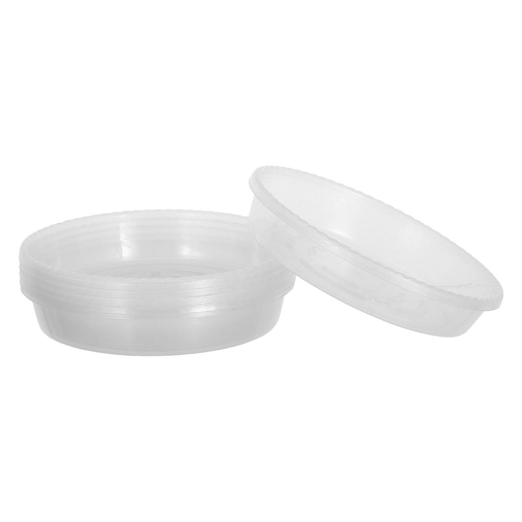 6Pcs Plant Saucer Clear Plastic Round Water Tray Indoor Flower Pot Drip Catcher Plate Planter Drainage Base Accessories