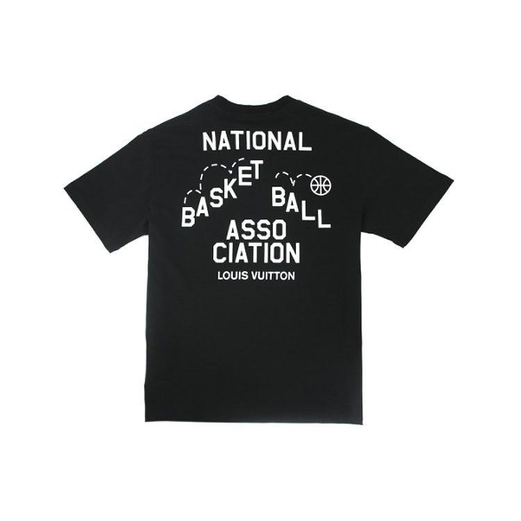 Louis Vuitton X NBA T Shirt Unisex Black 1A8X0U