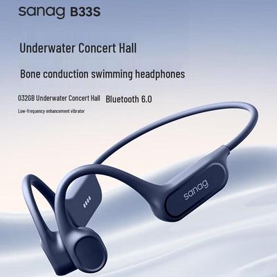 Saina B33S IP68 Waterproof Bone Conduction Swimming Headphones