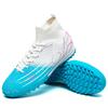 High-top football shoes tf broken nails artificial turf boys and girls teenagers students leather feet school training shoes