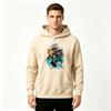 Men's Demon Anime Printed Pullover Hoodie Casual Long Sleeve Warm Hooded Sweatshirt for Daily Wear