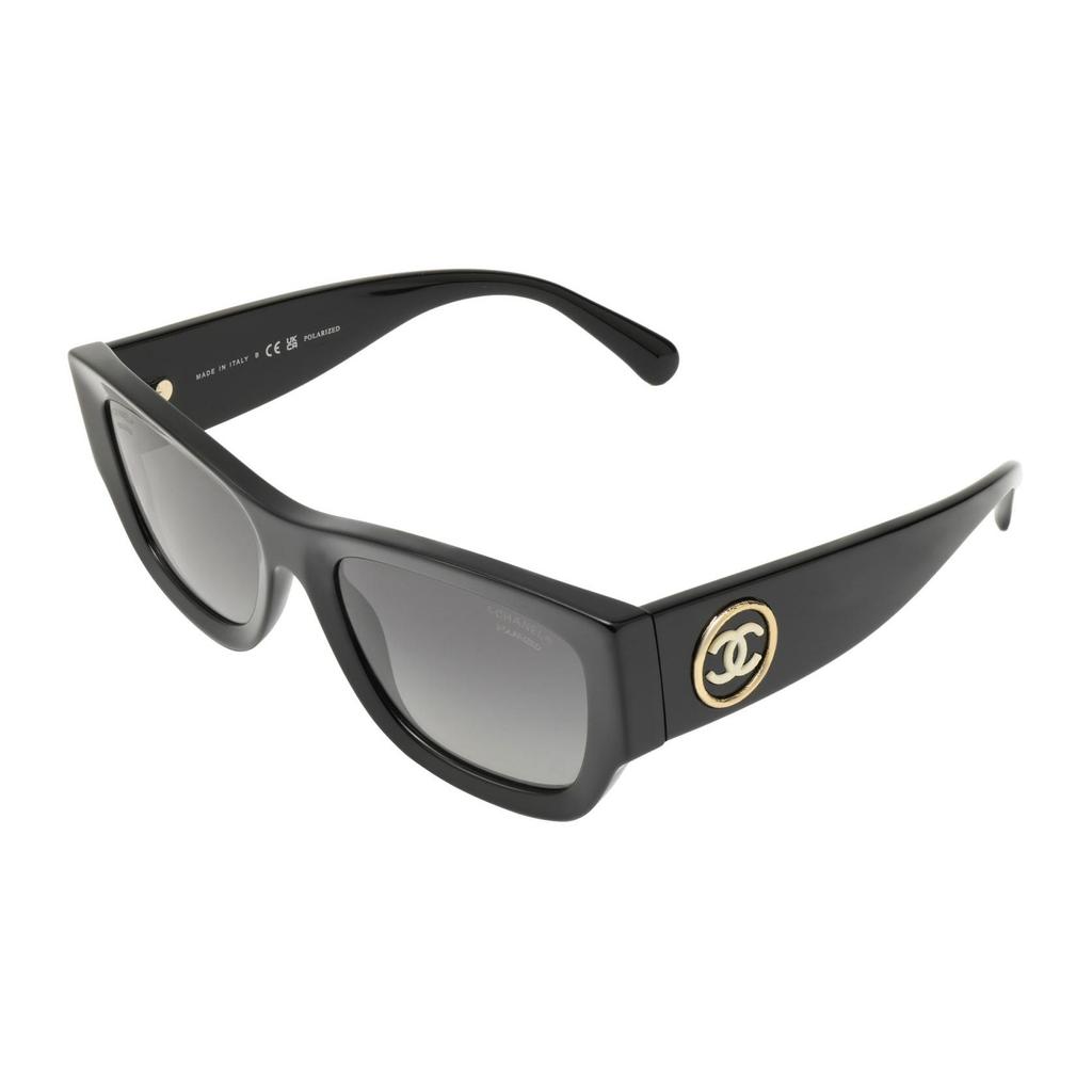 Chanel Classic Double C Logo Irregular Shape Sunglasses Women sunglasses Black CH5507-C622S8