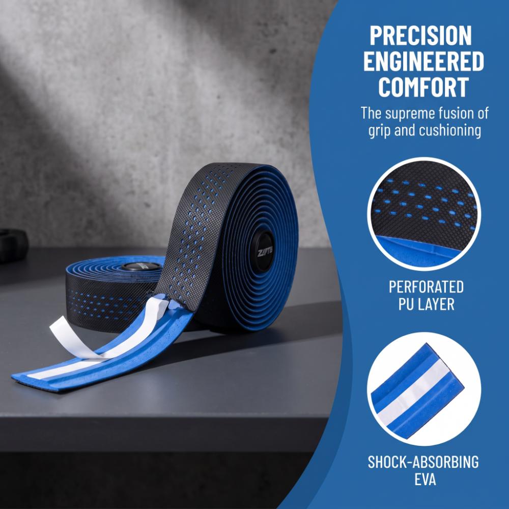 2 Rolls with 2 Bar Plug Bike Handlebar Tape Non-Slip Bicycle Bar Tape  Mountain Bike Riding